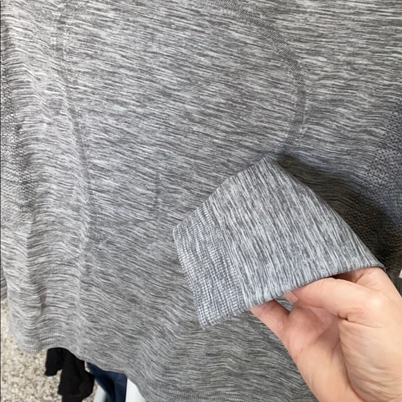 Gray Lululemon Swiftly Tech Long Sleeve - Picture 2 of 2